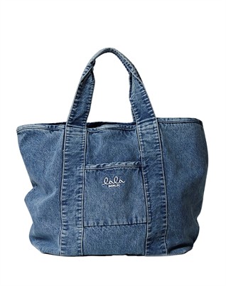 Merge East West Denim Tote Tasche
